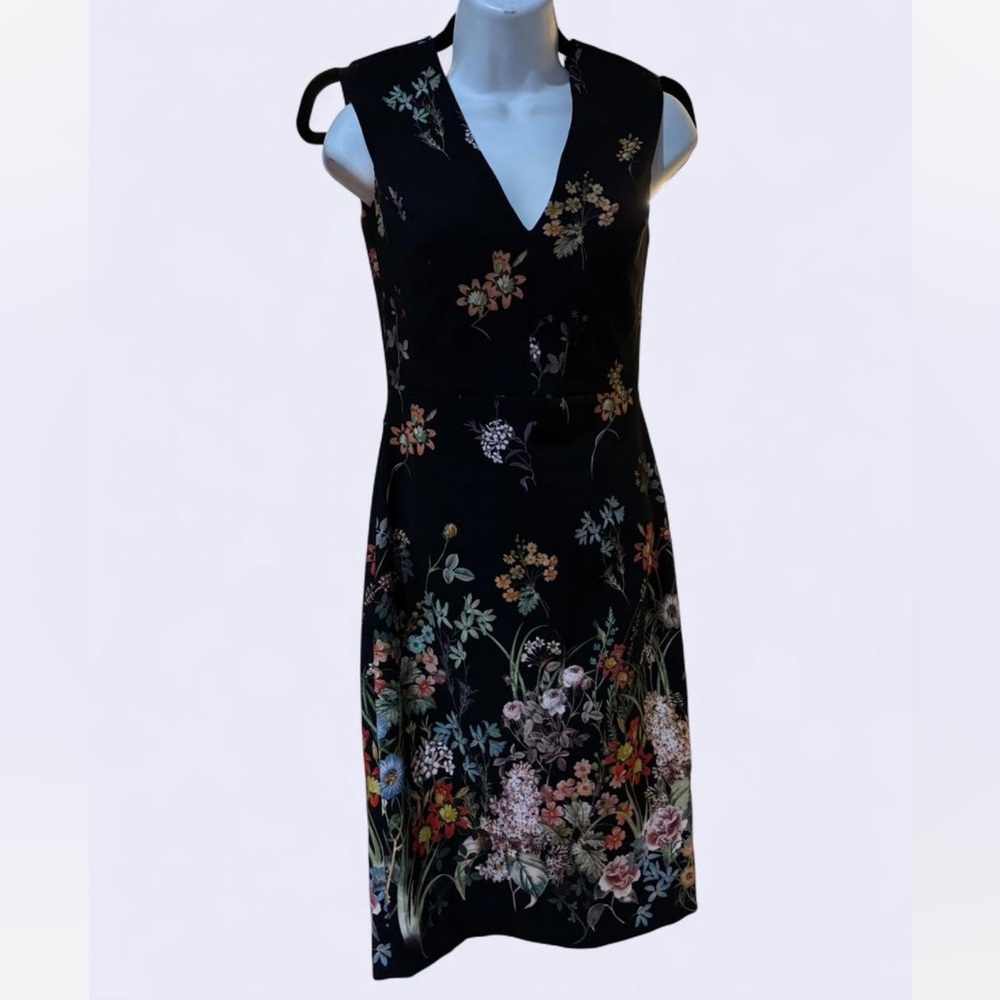 Zara Floral Black Dress